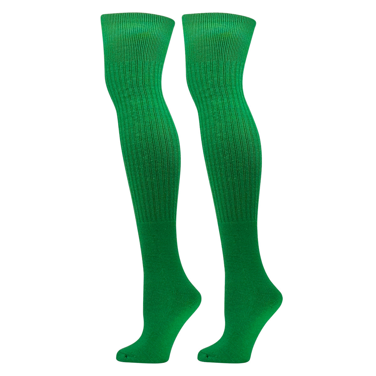 MK SOCKS Baseball Football Over the Knee Tube Socks Kelly Green Me Mk Socks