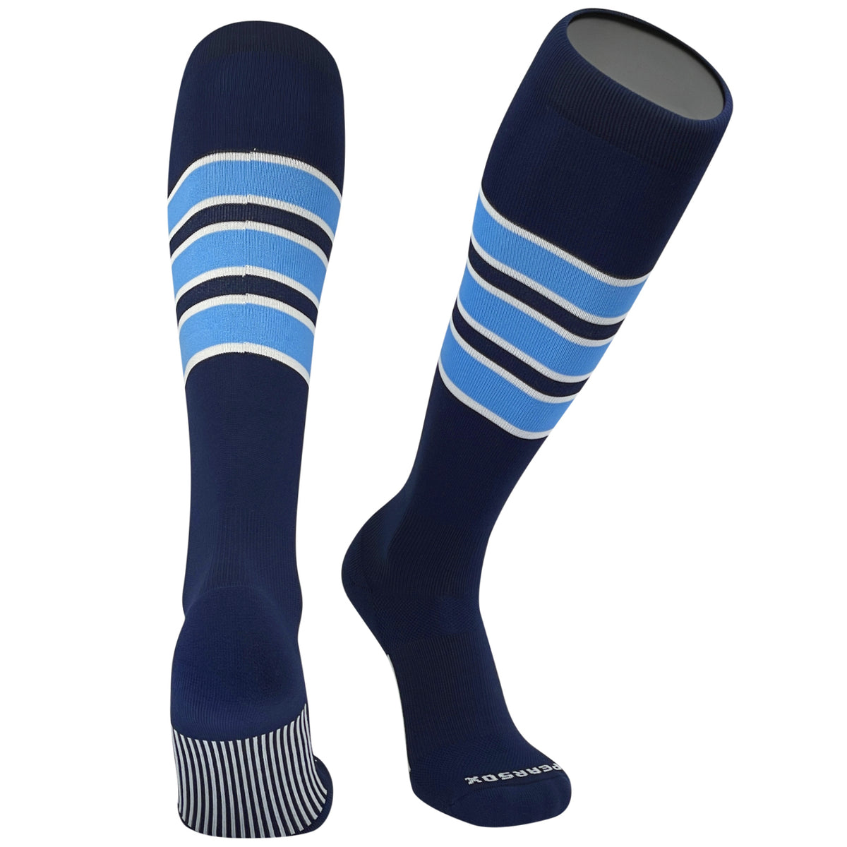 PEAR SOX Striped OTC Baseball, Softball, Football Socks - Navy Blue, W ...