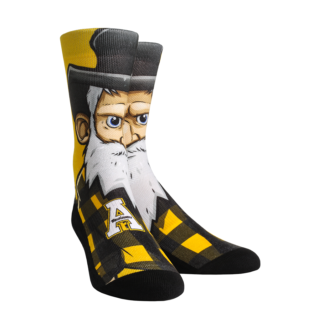 NCAA Appalachian State - Yosef Mascot Rock 'Em Socks – Mk Socks